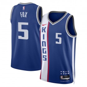 Dres Sacramento Kings De Aaron Fox Nike 2023-24 City Edition Plava Swingman